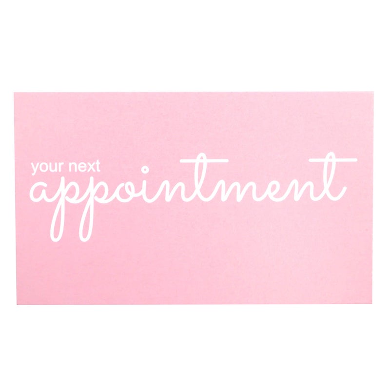 RXBC2011 Appointment Reminder Cards Pack of 100 pink - Image 2